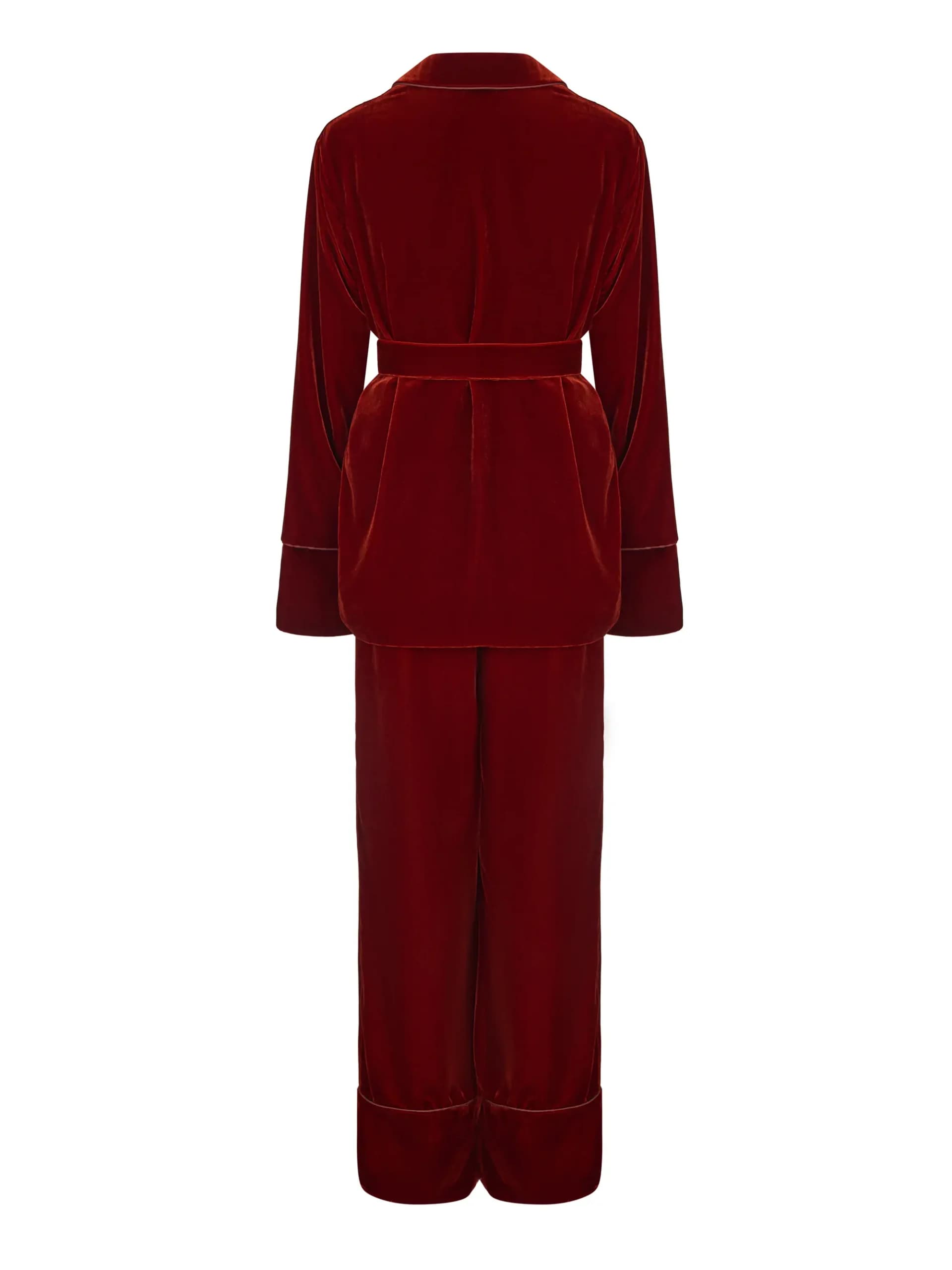 Бархатный костюм Sexy-Red